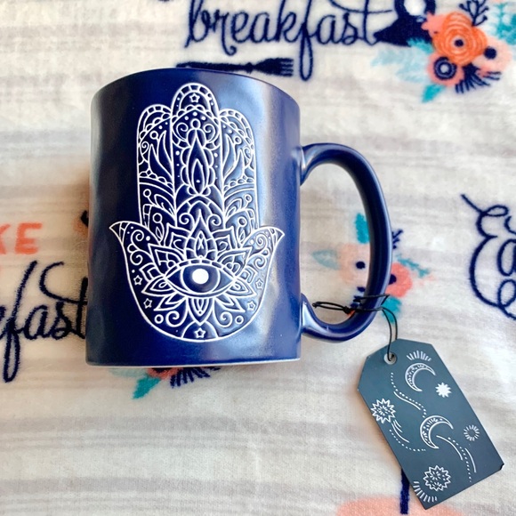 Other - 💙 Navy Matte Mandala Hand Mug 💙